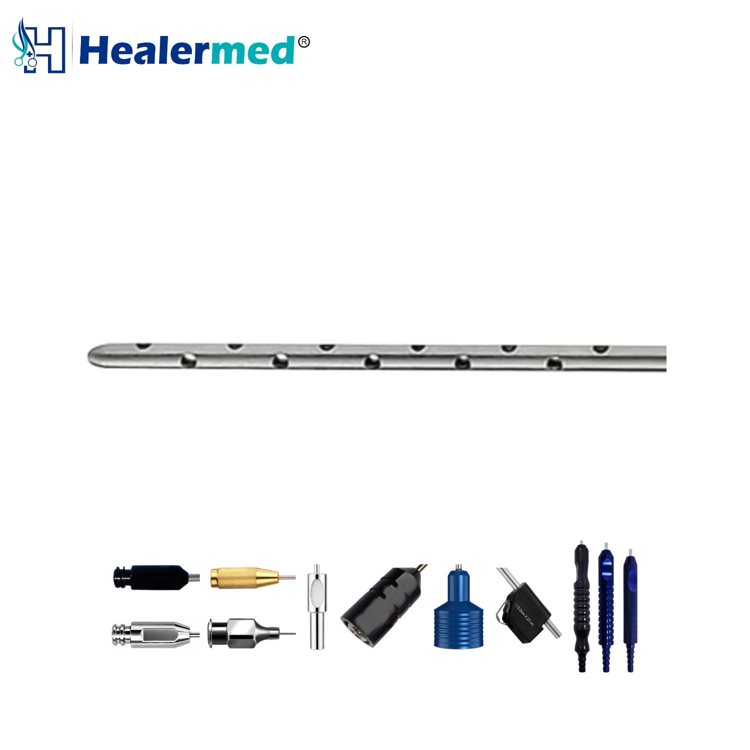 12-hole stainless steel tumescent infiltration cannula for liposuction procedures